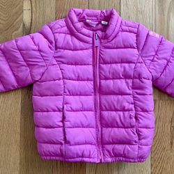 Baby Gap Hot Pink Puffer Jacket - 18-24 Months
