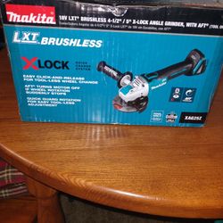 MAKITA 18 V LXT BRUSHLESS 4-1/2"/5 ANGLE GRINDER 