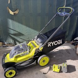 NEW IN AN OPEN BOX RYOBI 40 V HP Hi Performance Advanced Technology 20" INCH BRUSHLESS PUSH MOWER, MORE POWER THAN 150 cc GAS MOWER. VERY LIGHT AND QU