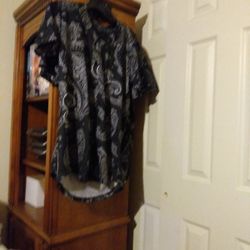 Bandana Design Baseball Jersey Black Brand New w/Tags Size Large