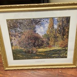 Antique Claude De Monet Paintings, Set Of 3