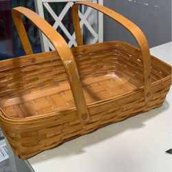 Longaberger Fruit And Veggie 2 Handles Basket 