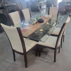 Nuevo Juego De Comedor Sillas 6🪑Pagó Inicial Es De $54 No Se Necesita Crédito 💳
