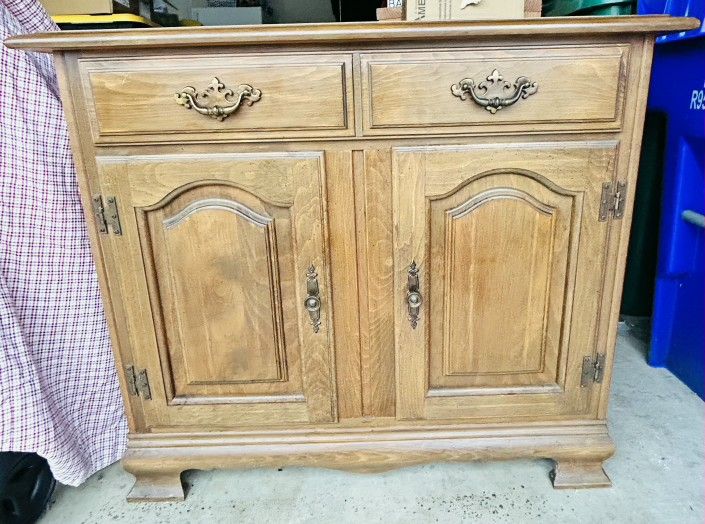 Oak Wood Cabinet Drawer