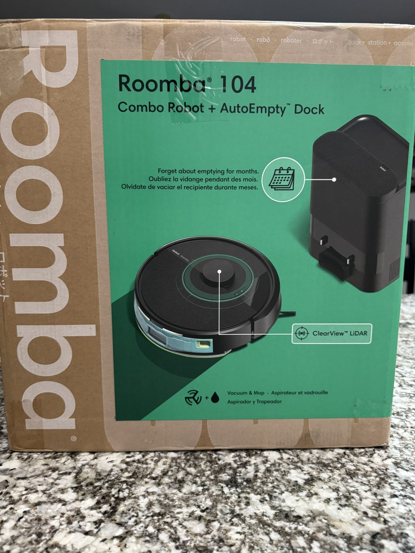 Roomba 104 Robo Vacuum And mop