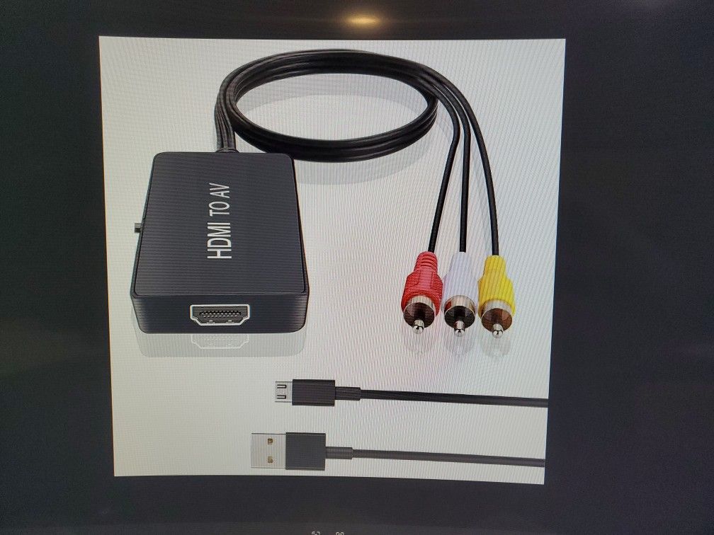 HDMI To RCA Converter, For Older TVs Media Players And Game Consoles