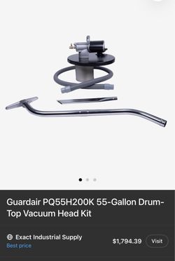 Guardair PQ55H200K 55-Gallon Drum-Top Vacuum Head Kit