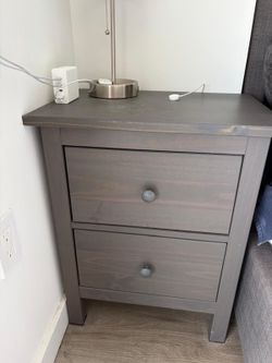 2 matching IKEA HEMNES 2 drawer side tables