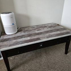 Wood Coffee Table With Drawer TV Stand