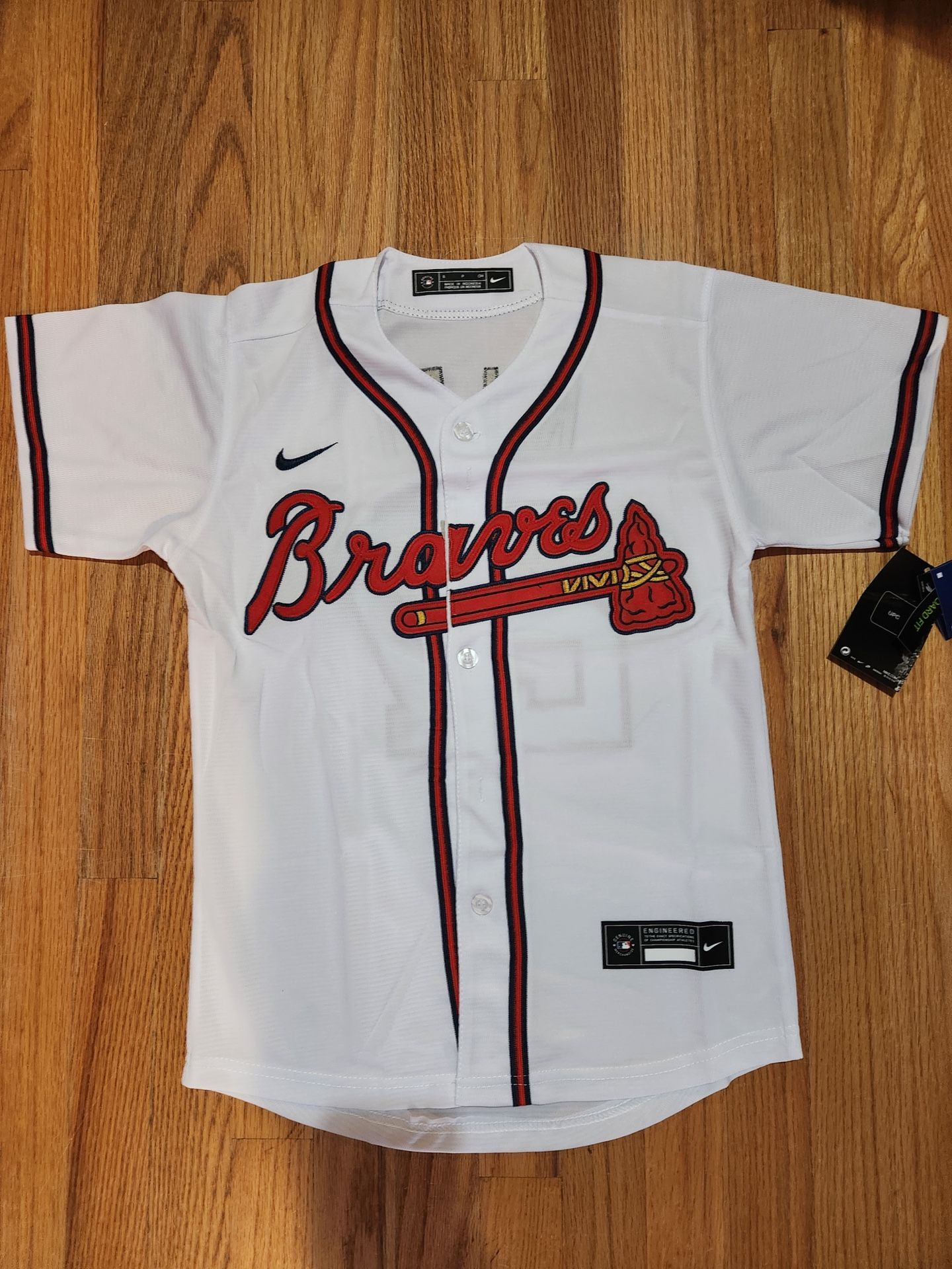 MLB Atlanta Braves home 27# Riley baseball uniform embroidered jersey