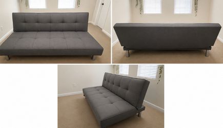 Gray futon