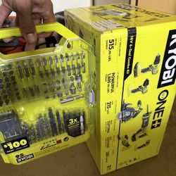 RYOBI ONE+ 18V 6-Tool Combo Kit + 95-Pc Drill & Impact Bit Set (New/Open Box)