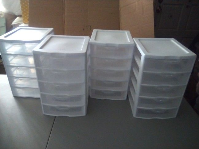 Sterilite Clearview Small Plastic 5 Drawer