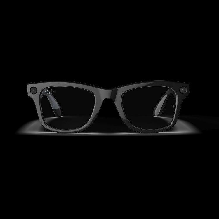 Ray-Ban Meta Glasses. Lg Shiny Black Frame, Clear Lenses.