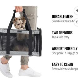 Cat Carriers Dog Carrier Pet for Small Medium Cats Dogs Puppies up to 15 Lbs