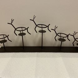 Reindeer Metal Candle Holder