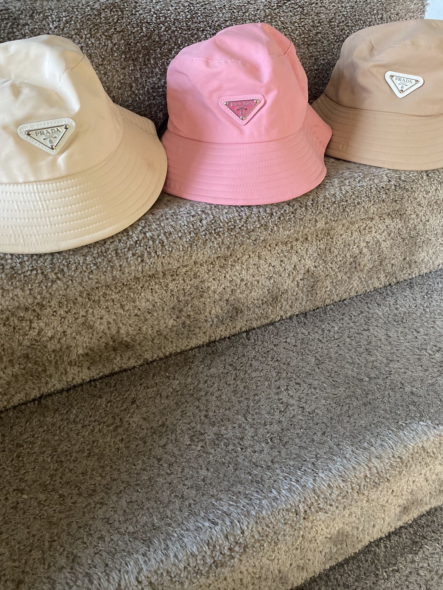 Prada Bucket Hat (Pink,Tan,Brown)