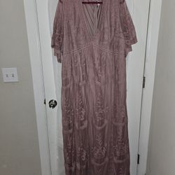 Pink Blush 3XL Maternity Dress
