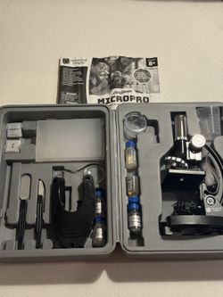 Educational Insights GeoSafari MicroPro 95 Piece Microscope Set EI-5301 w/ Case