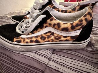 Leopard Print Vans Size 7.5