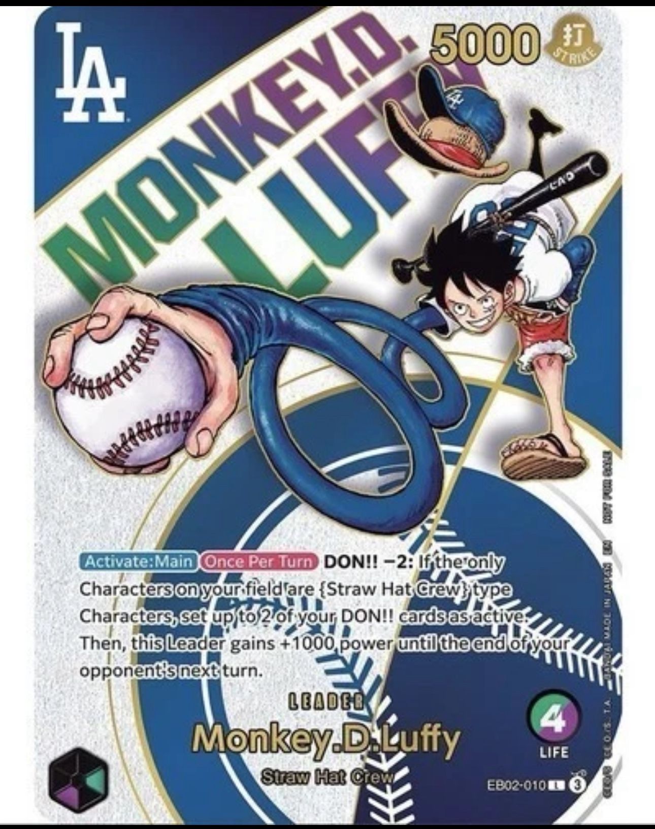 Buying Dodger luffy 300 Usd