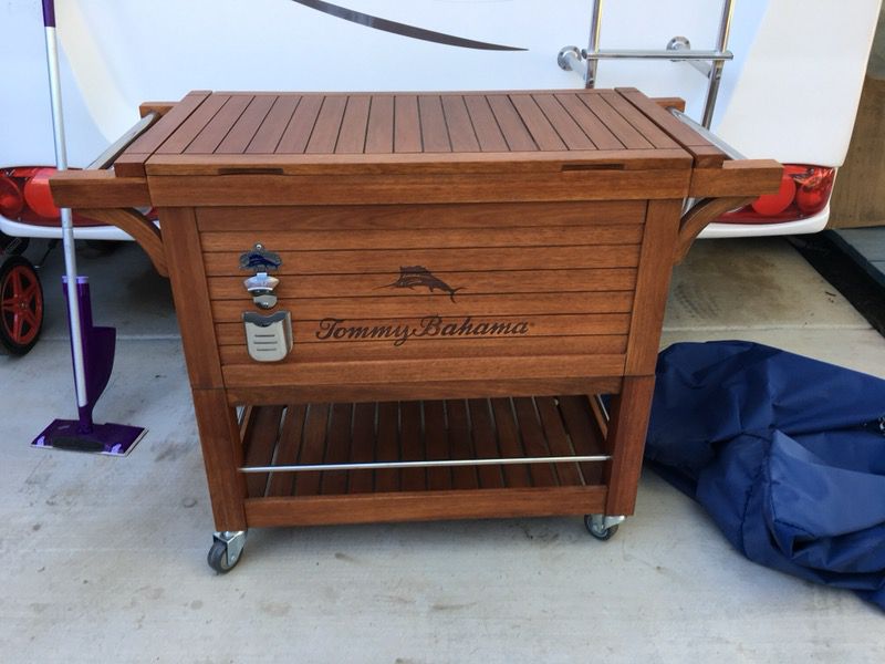 Tommy Bahama Wood Outdoor Cooler