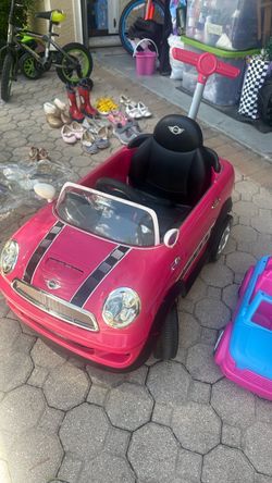 Pink Mini car free Barbie car