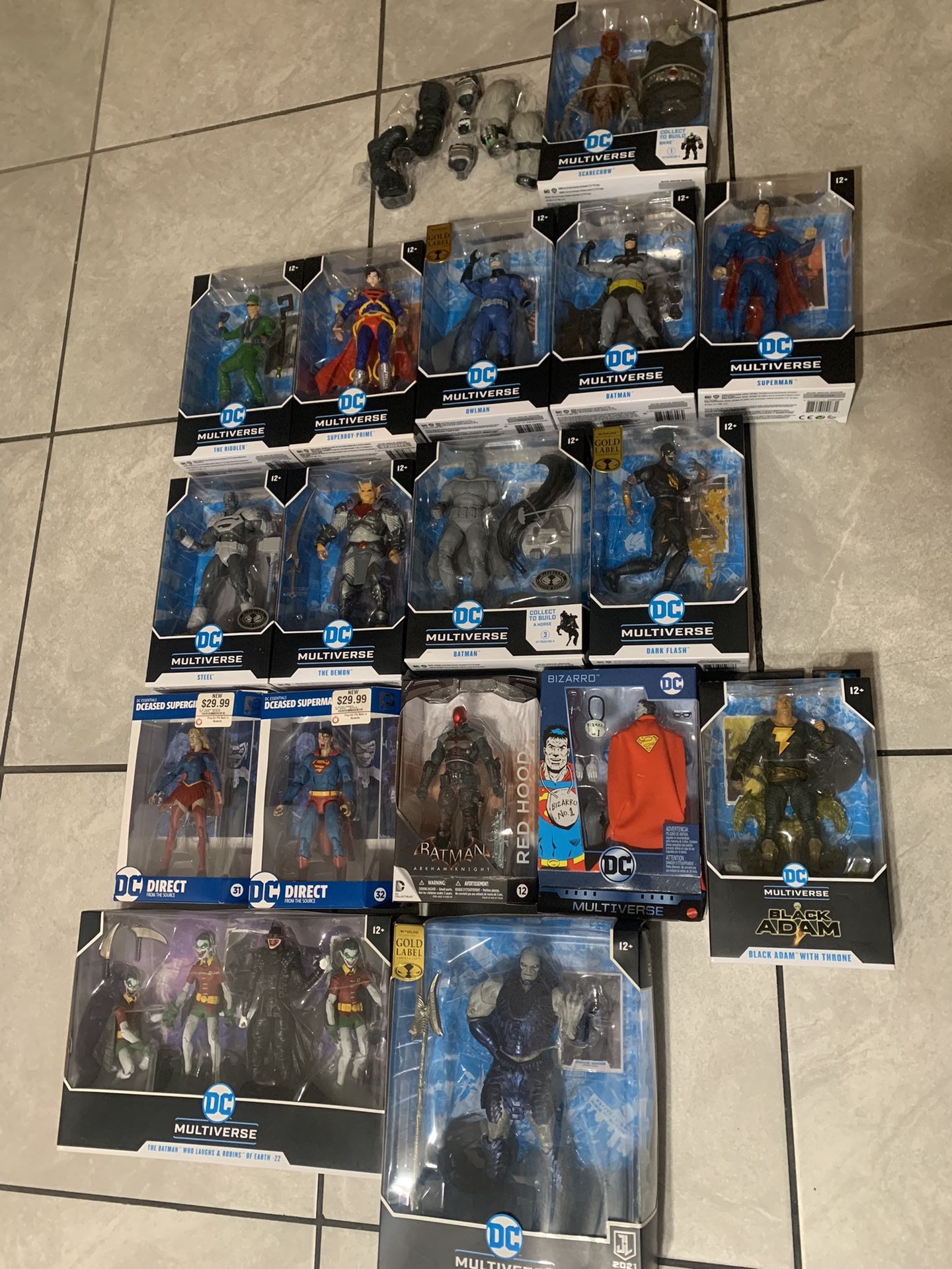 McFarlane Dc Multiverse Lot 21 Figures Total Superman/bane/robin And More