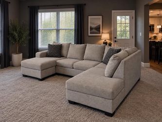 Large Gray Costco Sectional Couch - FREE LOCAL DELIVERY