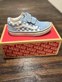 Vans Old Skool V/ Blue Checkerboard13.5Y.