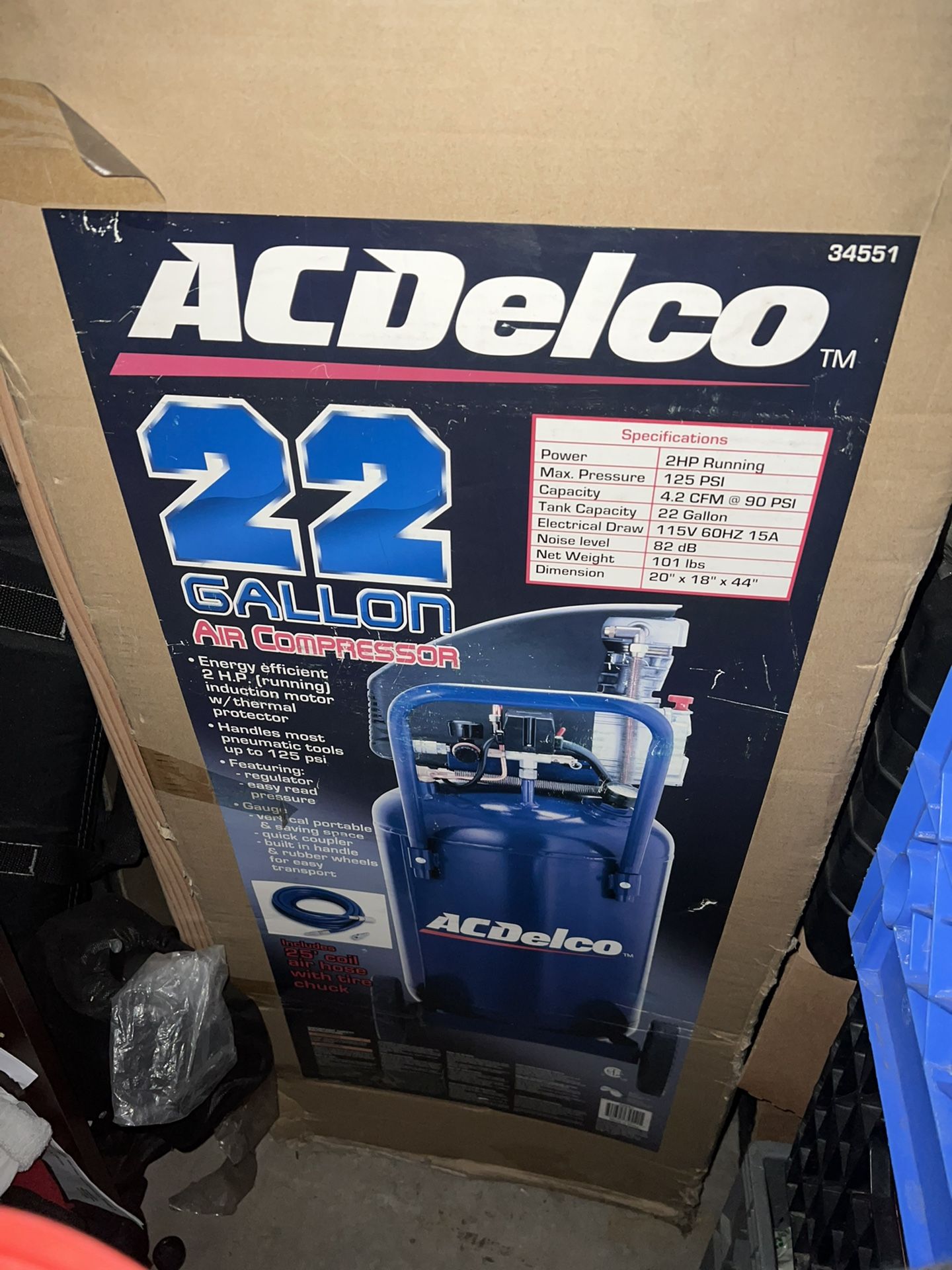 ACDELVO AIR COMPRESSOR W/ AIR HOSE
