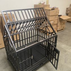 New 42” high top heavy duty medium dog cage 