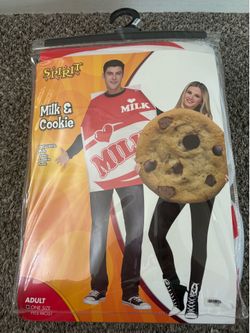 Spirit Halloween Milk & Cookie Couple's Costume - Adult One Size Fits Mos