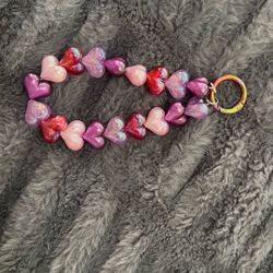 Heart Charm Phone Bracelet 
