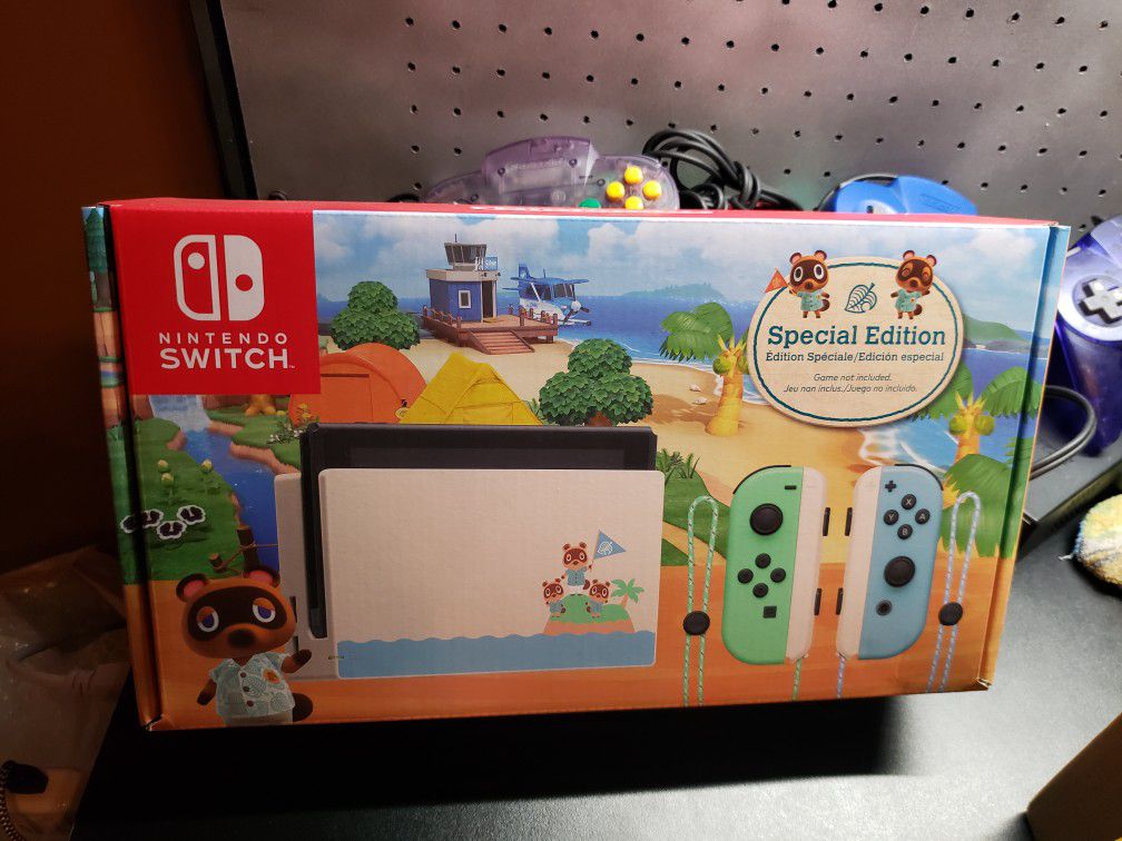Animal Crossing Edition Nintendo Switch - New & Sealed - Never Removed from Shipping Box