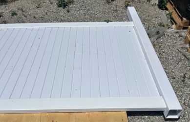 White Vinyl Privacy Fence