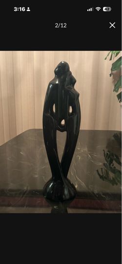 Royal Haeger “Lovers” large black sculpture
