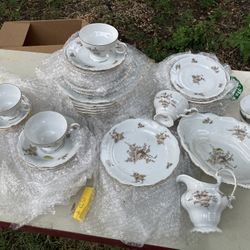 Bavarian Antique China Dish Set