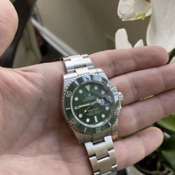 Rolex Submariner 40mm 116610 Green Ceramic Bezel Insert For 116610LV Hulk Mint