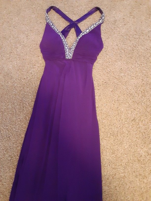 Dark Purple Long Dress