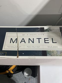 60” Wood Fireplace Mantel/ Floating Shelf