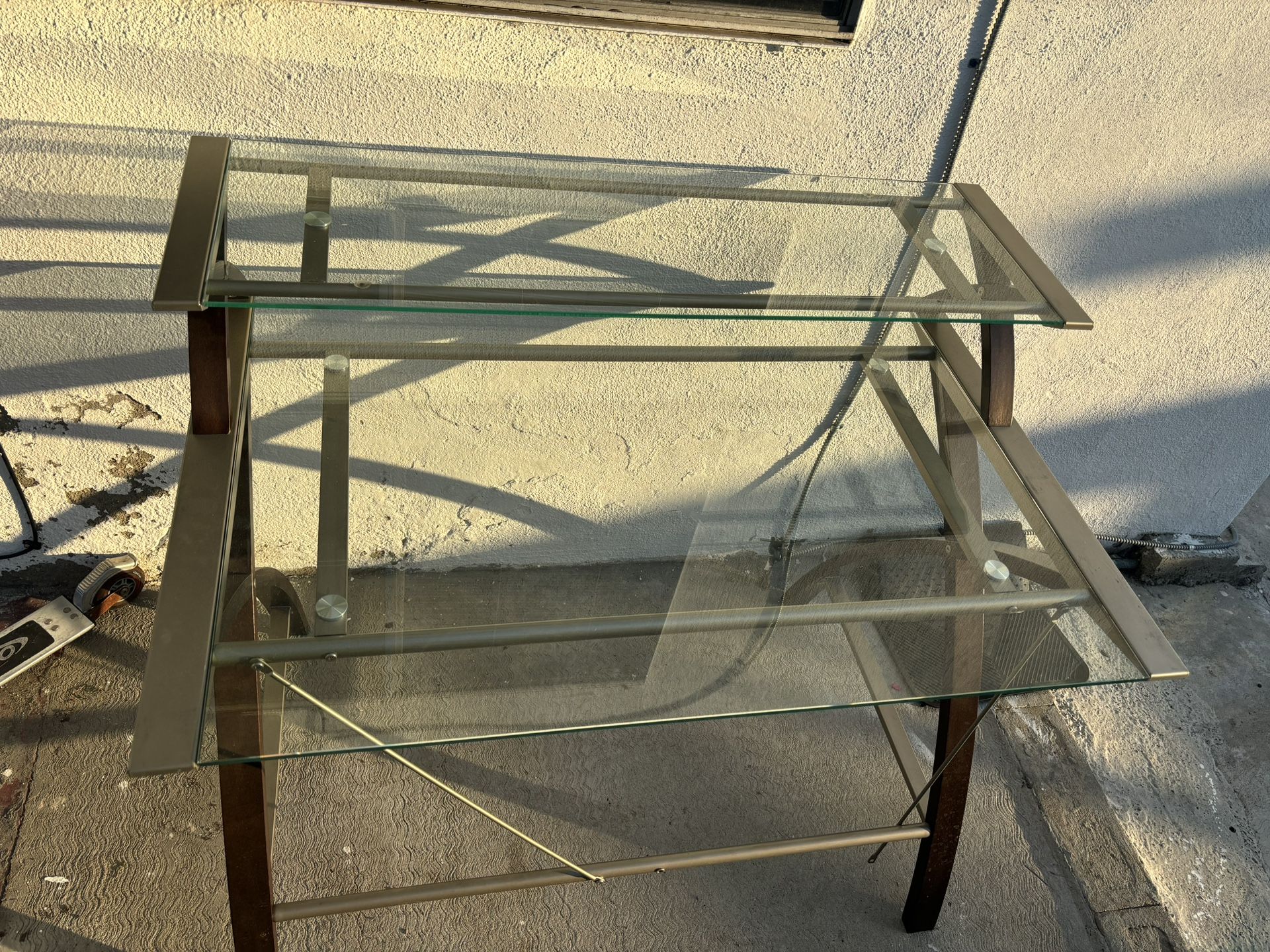Glass desk