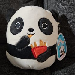 Squishmallows Panda Stanley With Fries 7"