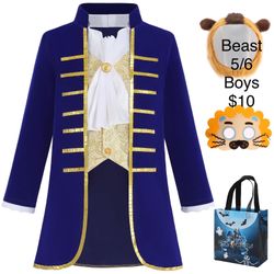 Beauty and The Beast Prince Costume Boys 5/6 Halloween Story Book