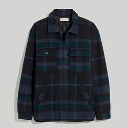 Flannel Shirt-Jacket in Plaid By Madewell