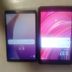 2 Tablets A Blu M8L And A Lenovo 