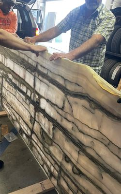 Three Gorgeous Byzantine Pink Onyx slabs