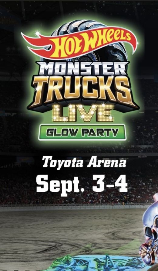 3 Tickets To Hot Wheels Monster Truck Glow Party 