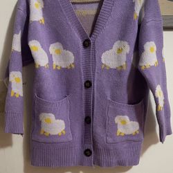 Purple Sheep Cardigan Sweater please check more pictures