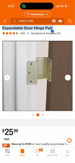Shop HealthSmart Expandable Door Hinge Pair